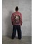 Erkek Oversize Bisiklet Yaka Baskılı Sweatshirt 4