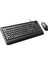 Lenovo Lecoo CM104 USB Kablolu Ince Tasarım Siyah Q Klavye Mouse Set 1