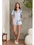 Saten Biyeli Pijama Takımı 1205 - Mist 2