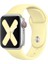 Apple Watch Series SE/10/9/8/7/6/5/4/3 46mm-45mm-44mm-42mm Uyumlu S/M Spor Silikon Kordon Limon Sarısı 1