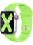 Apple Watch Series SE/11/10/9/8/7/6/5/4/3 42mm-41mm-40mm-38mm Uyumlu M/l Spor Silikon Kordon Neon Yeşil 1