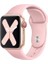 Apple Watch Series SE/10/9/8/7/6/5/4/3 46mm-45mm-44mm-42mm Uyumlu S/M Spor Silikon Kordon Pastel Pembesi 1