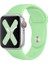 Apple Watch Series SE/10/9/8/7/6/5/4/3 46mm-45mm-44mm-42mm Uyumlu S/M Spor Silikon Kordon Fıstık Yeşili 1