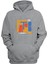 Unisex Fature, Mel Cerri Baskılı Gri Normal Kalıp Şardonlu Kalın Sweatshirt 1