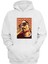 Unisex Snoop Dogg Duman Baskılı Beyaz Normal Kalıp Şardonlu Kalın Sweatshirt 1