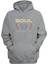 Unisex Soul, Ruh Baskılı Gri Normal Kalıp Şardonlu Kalın Sweatshirt 1