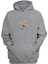 Unisex Kahve ve Enerji Baskılı Gri Normal Kalıp Şardonlu Kalın Sweatshirt 1