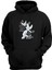 Unisex Love And Peace ,güvercin Baskılı Siyah Normal Kalıp Şardonlu Kalın Sweatshirt 1