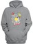 Unisex Clown Butter Fly Ricky Baskılı Gri Normal Kalıp Şardonlu Kalın Sweatshirt 1