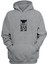 Unisex Hypnotized Cat Baskılı Gri Normal Kalıp Şardonlu Kalın Sweatshirt 1