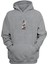Unisex Uk London 1975 Baskılı Gri Normal Kalıp Şardonlu Kalın Sweatshirt 1