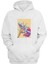 Unisex Köpek Balığı Suşi Baskılı Beyaz Normal Kalıp Şardonlu Kalın Sweatshirt 1