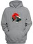 Unisex Star Wars Illustrations And Fighter Planes Baskılı Gri Normal Kalıp Şardonlu Kalın Sweatshirt 1