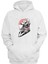 Unisex Samuray Dog Baskılı Beyaz Normal Kalıp Şardonlu Kalın Sweatshirt 1