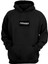 Unisex Different Baskılı Siyah Normal Kalıp Şardonlu Kalın Sweatshirt 1