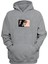 Unisex Anime Karekter Göz Yaşı Baskılı Gri Normal Kalıp Şardonlu Kalın Sweatshirt 1