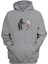 Unisex Skull And Cat Kedi Sevgisi Baskılı Gri Normal Kalıp Şardonlu Kalın Sweatshirt 1