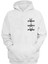 Unisex Dikenli Teller Baskılı Beyaz Normal Kalıp Şardonlu Kalın Sweatshirt 1