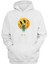 Unisex Gülen Yüz Çizen Çocuk Baskılı Beyaz Normal Kalıp Şardonlu Kalın Sweatshirt 1