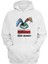 Unisex Bad Bunny Tavşan Baskılı Beyaz Normal Kalıp Şardonlu Kalın Sweatshirt 1