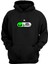 Unisex Dikiz Aynasından Bakan Uzaylı Baskılı Siyah Normal Kalıp Şardonlu Kalın Sweatshirt 1