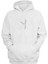 Unisex Yansıma Baskılı Beyaz Normal Kalıp Şardonlu Kalın Sweatshirt 1
