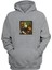 Unisex Hooligan Friends Baskılı Gri Normal Kalıp Şardonlu Kalın Sweatshirt 1