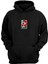 Unisex Kırmızı ve Mavi Muhammed Ali Baskılı Siyah Normal Kalıp Şardonlu Kalın Sweatshirt 1