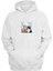 Unisex Kahve ve Kedi Skull Baskılı Beyaz Normal Kalıp Şardonlu Kalın Sweatshirt 1