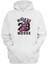 Unisex Mause 8 Tavşan Baskılı Beyaz Normal Kalıp Şardonlu Kalın Sweatshirt 1