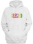 Unisex Blessed Forever Baskılı Beyaz Normal Kalıp Şardonlu Kalın Sweatshirt 1