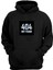 Unisex 404 Not Found Baskılı Siyah Normal Kalıp Şardonlu Kalın Sweatshirt 1