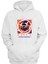 Unisex Colorful Eye Illustration Baskılı Beyaz Normal Kalıp Şardonlu Kalın Sweatshirt 1