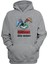 Unisex Bad Bunny Tavşan Baskılı Gri Normal Kalıp Şardonlu Kalın Sweatshirt 1