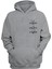 Unisex Dikenli Teller Baskılı Gri Normal Kalıp Şardonlu Kalın Sweatshirt 1