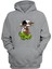 Unisex The Lucky Loser Baskılı Gri Normal Kalıp Şardonlu Kalın Sweatshirt 1