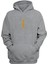 Unisex Golden Goose Feather Baskılı Gri Normal Kalıp Şardonlu Kalın Sweatshirt 1