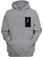 Unisex Sallanan Adam Baskılı Gri Normal Kalıp Şardonlu Kalın Sweatshirt 1