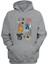 Unisex Pıck The Money, Burn Baskılı Gri Normal Kalıp Şardonlu Kalın Sweatshirt 1