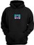 Unisex Pembe Oyun Konsolu Baskılı Siyah Normal Kalıp Şardonlu Kalın Sweatshirt 1