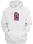 Unisex Bad Bunny Baskılı Beyaz Normal Kalıp Şardonlu Kalın Sweatshirt 1