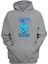 Unisex Nanamı Kento Baskılı Gri Normal Kalıp Şardonlu Kalın Sweatshirt 1