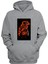 Unisex Star Wars Duman Baskılı Gri Normal Kalıp Şardonlu Kalın Sweatshirt 1