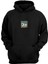 Unisex Flash Ördek Baskılı Siyah Normal Kalıp Şardonlu Kalın Sweatshirt 1