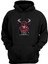 Unisex Bull Boss, A Bull Smoking Baskılı Siyah Normal Kalıp Şardonlu Kalın Sweatshirt 1