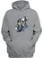 Unisex Muhammed Ali Yüzü Baskılı Gri Normal Kalıp Şardonlu Kalın Sweatshirt 1