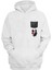 Unisex Spider And Bat Baskılı Beyaz Normal Kalıp Şardonlu Kalın Sweatshirt 1
