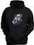 Unisex Muhammed Ali Yüzü Baskılı Siyah Normal Kalıp Şardonlu Kalın Sweatshirt 1