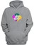 Unisex Why Rot Baskılı Gri Normal Kalıp Şardonlu Kalın Sweatshirt 1