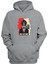 Unisex No Fature, Gaz Maskesi Baskılı Gri Normal Kalıp Şardonlu Kalın Sweatshirt 1